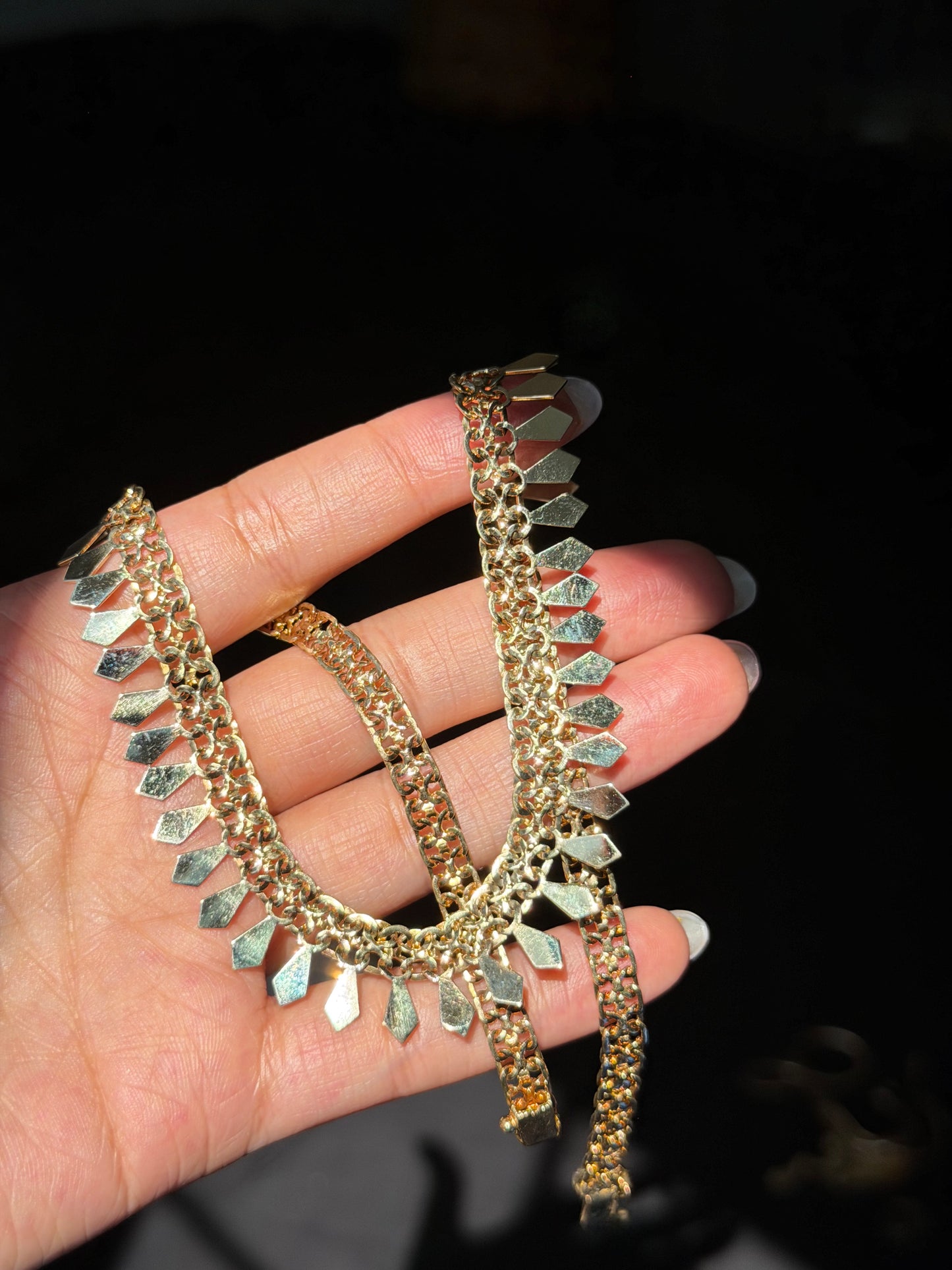 14k Cleopatra Fringe Necklace ✨