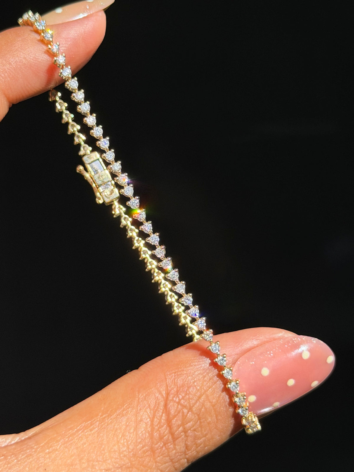 14k  1.40ct diamond tennis bracelet