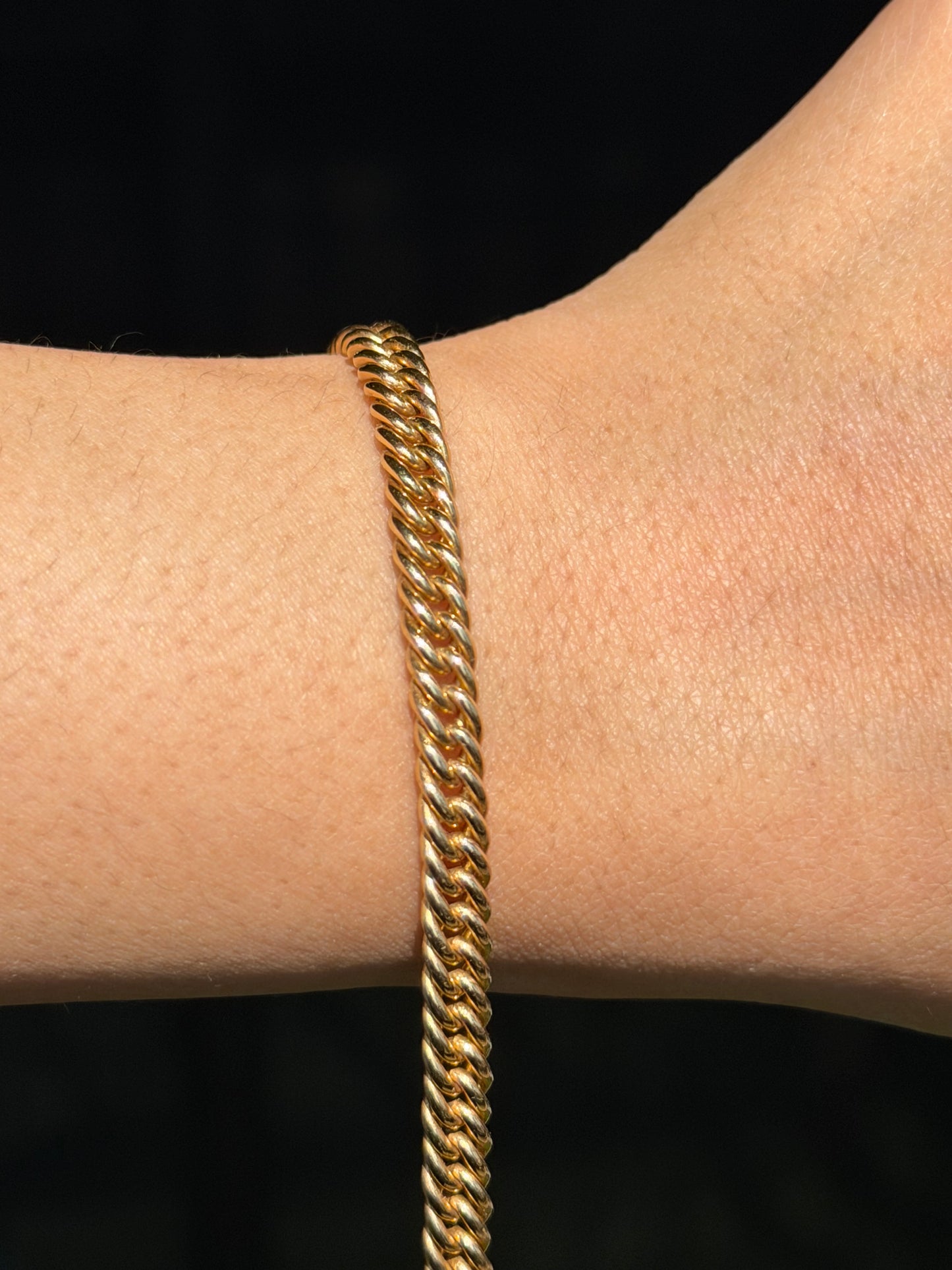 vintage 14k Tight curb Bracelet