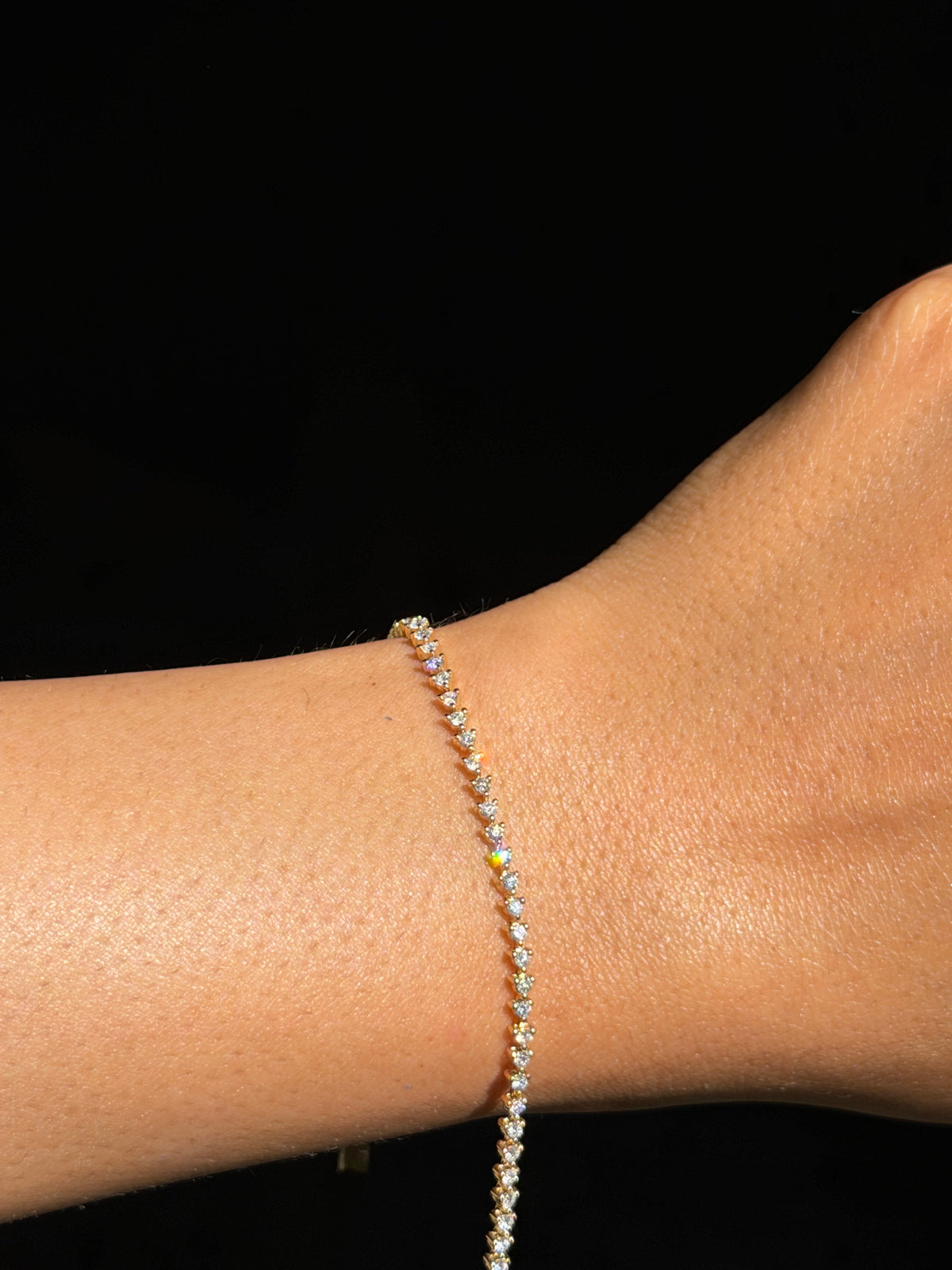 14k  1.40ct diamond tennis bracelet