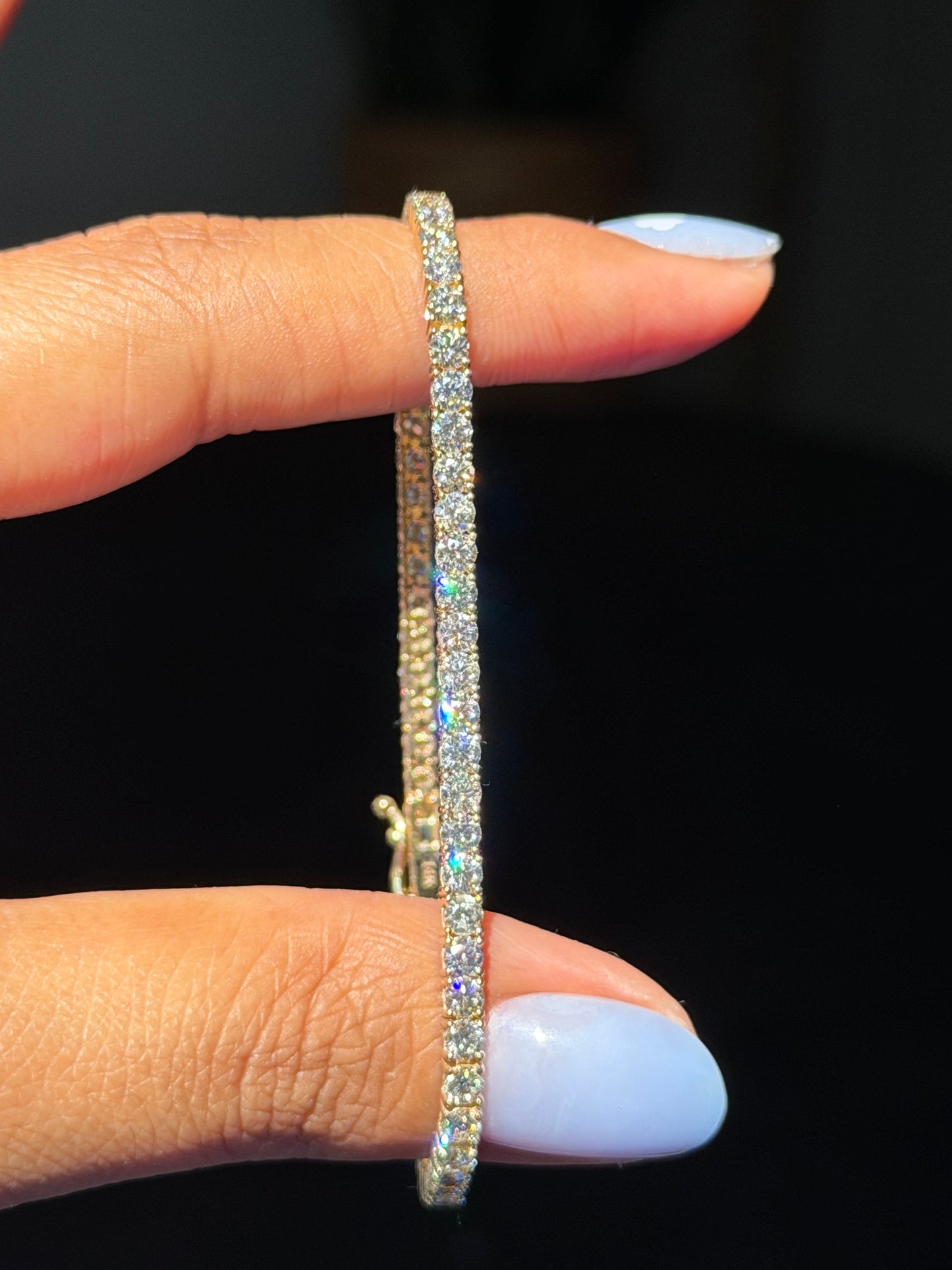 14k 5.5ct diamond tennis bracelet