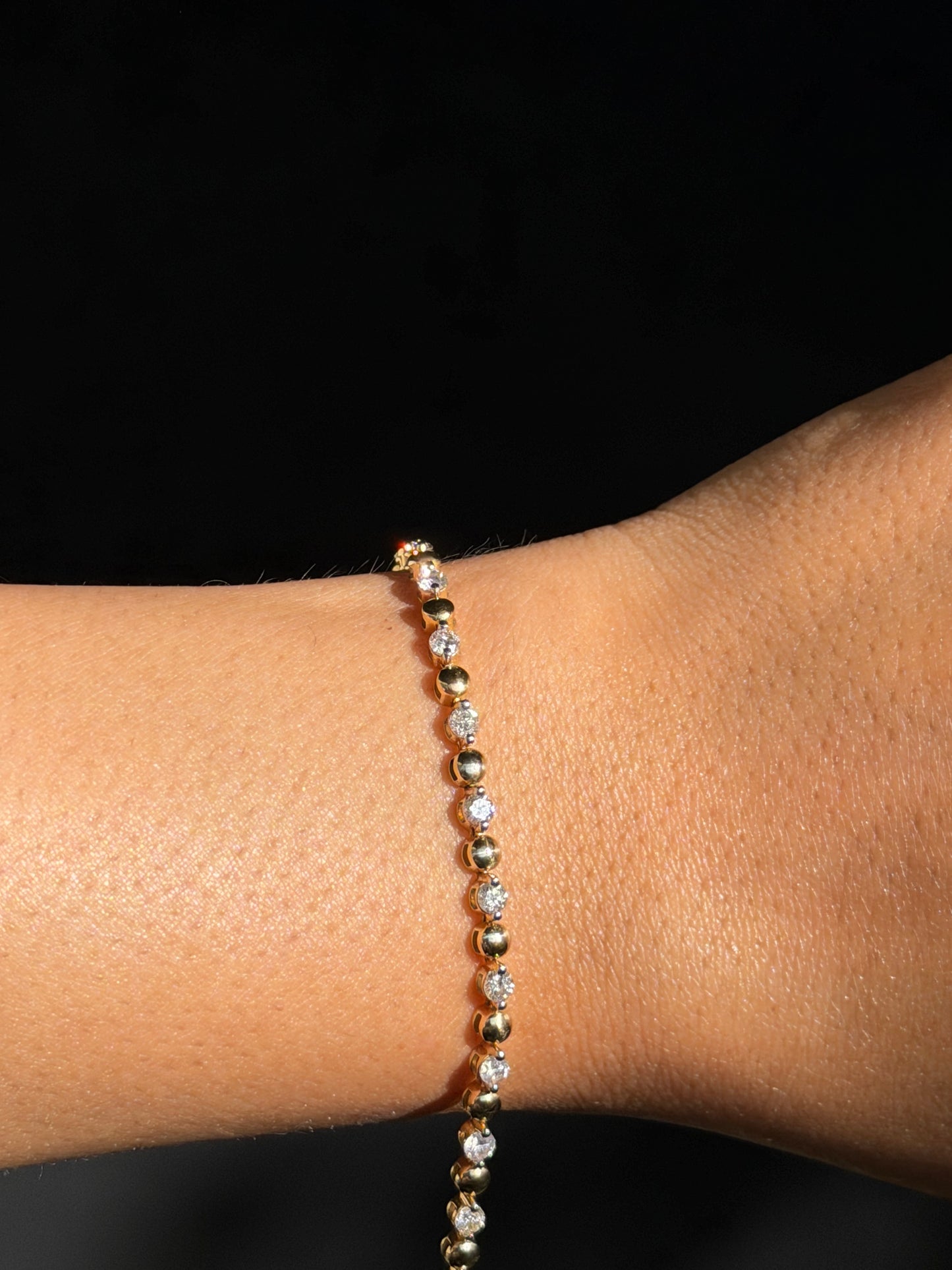 14k 1.50ct Diamond tennis bracelet