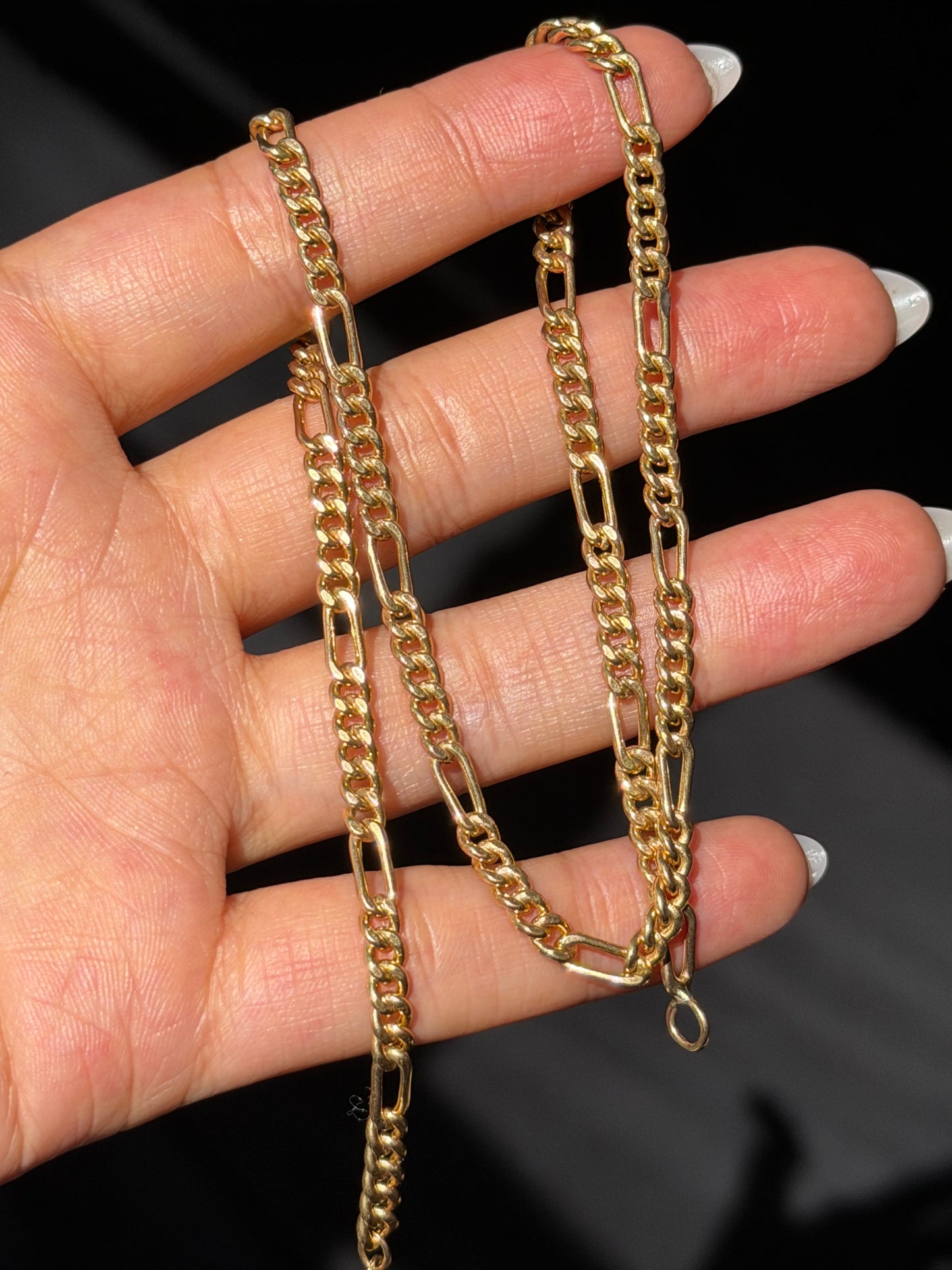 14k Italian Curb / Figaro chain