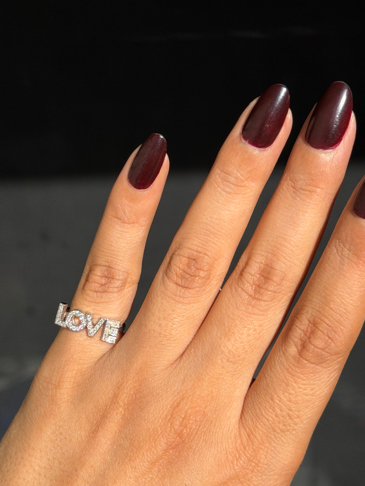 14k diamond LOVE ring