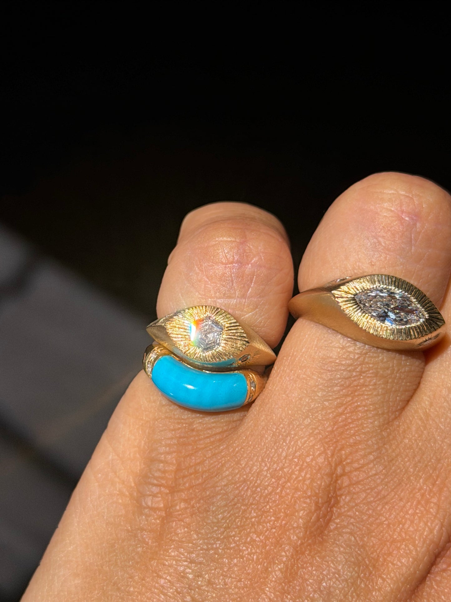Turquoise Pinky Ring