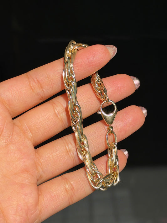 14k Italian Milano Rope bracelet ✨