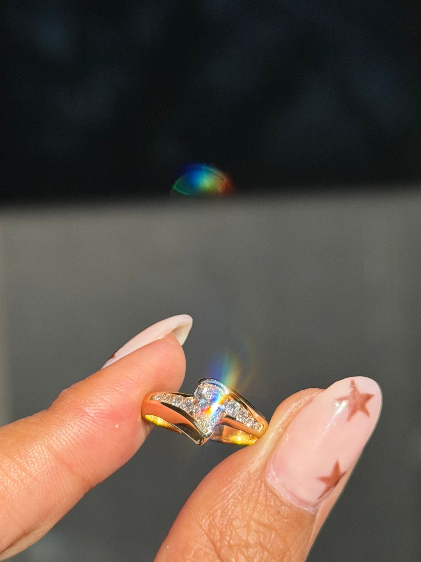 18k Solitaire Ring