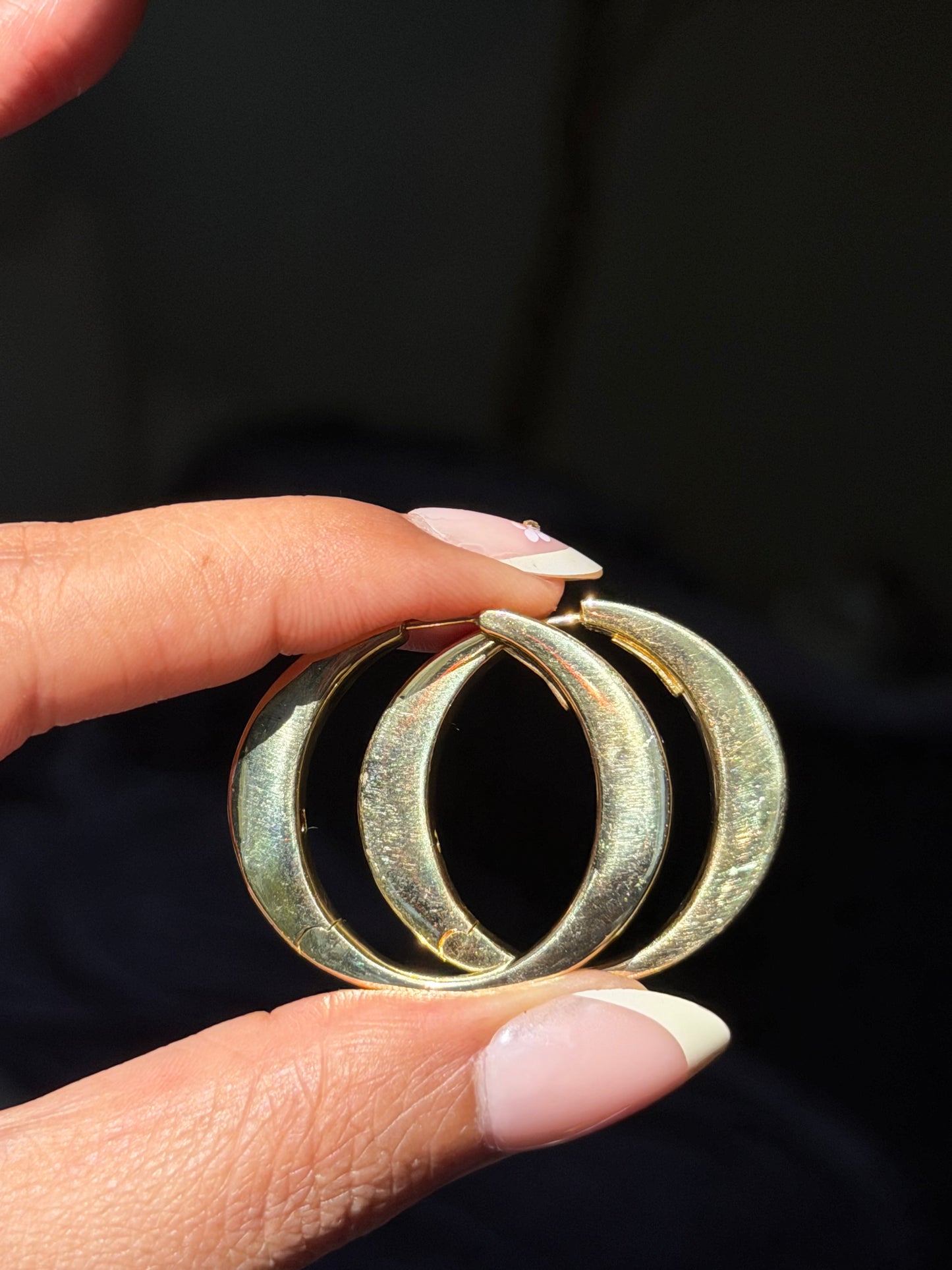 18k Italian Hoop earrings ✨