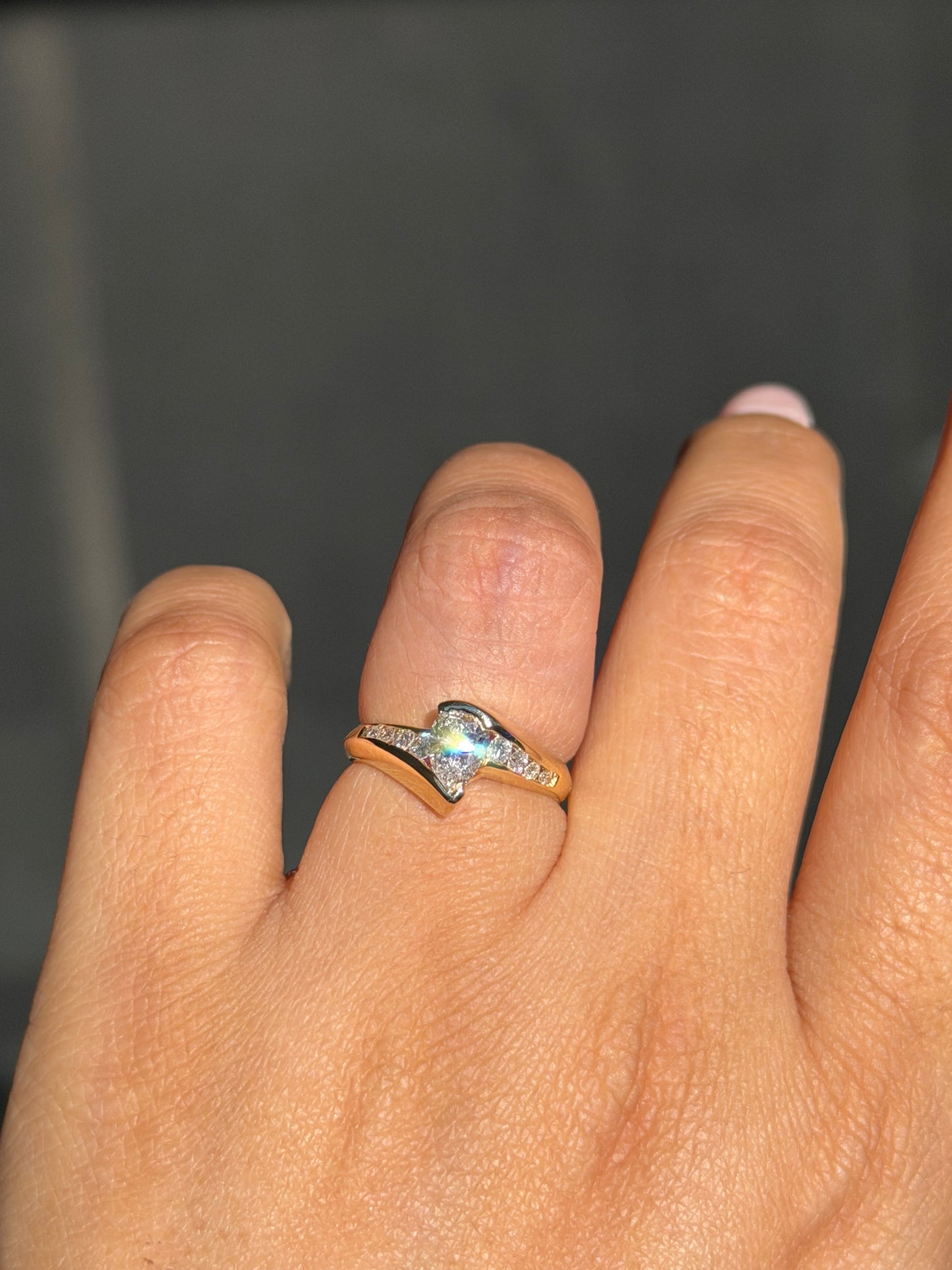 18k Solitaire Ring