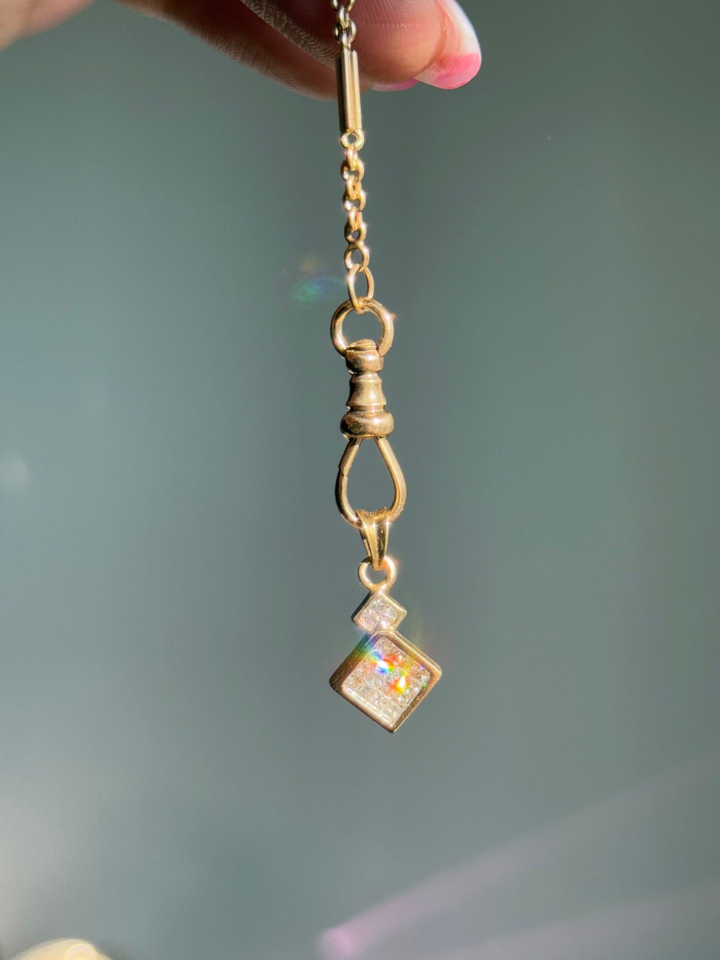 14k Yellow gold Diamond Charm