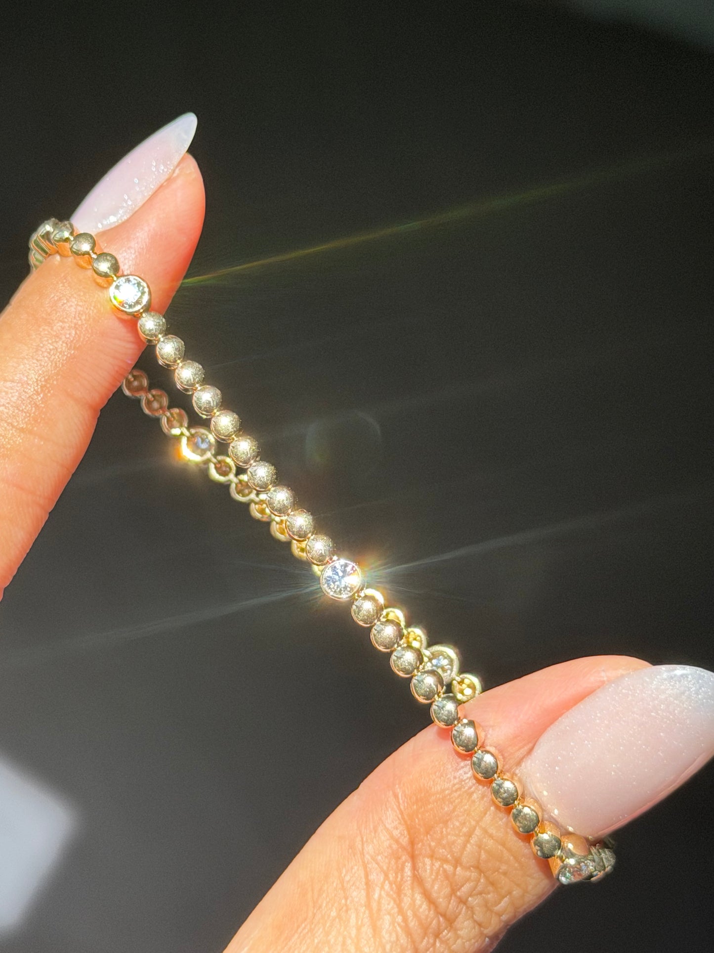 14k Diamond tennis bracelet