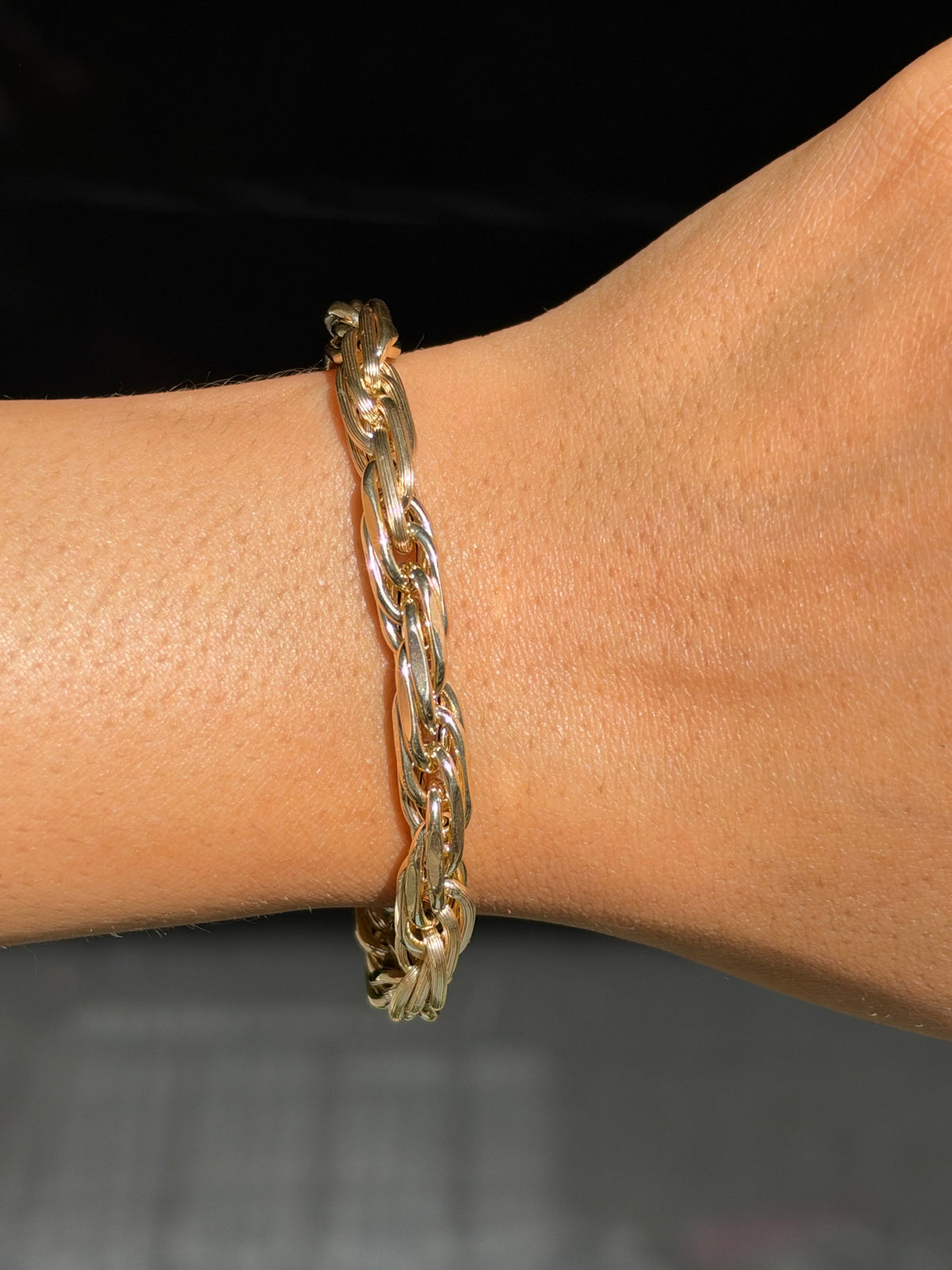 14k Italian Milano Rope bracelet ✨