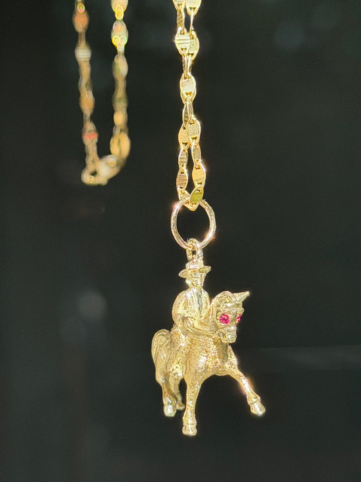 14k 3D horse charm