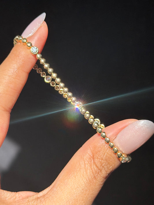 14k Diamond tennis bracelet