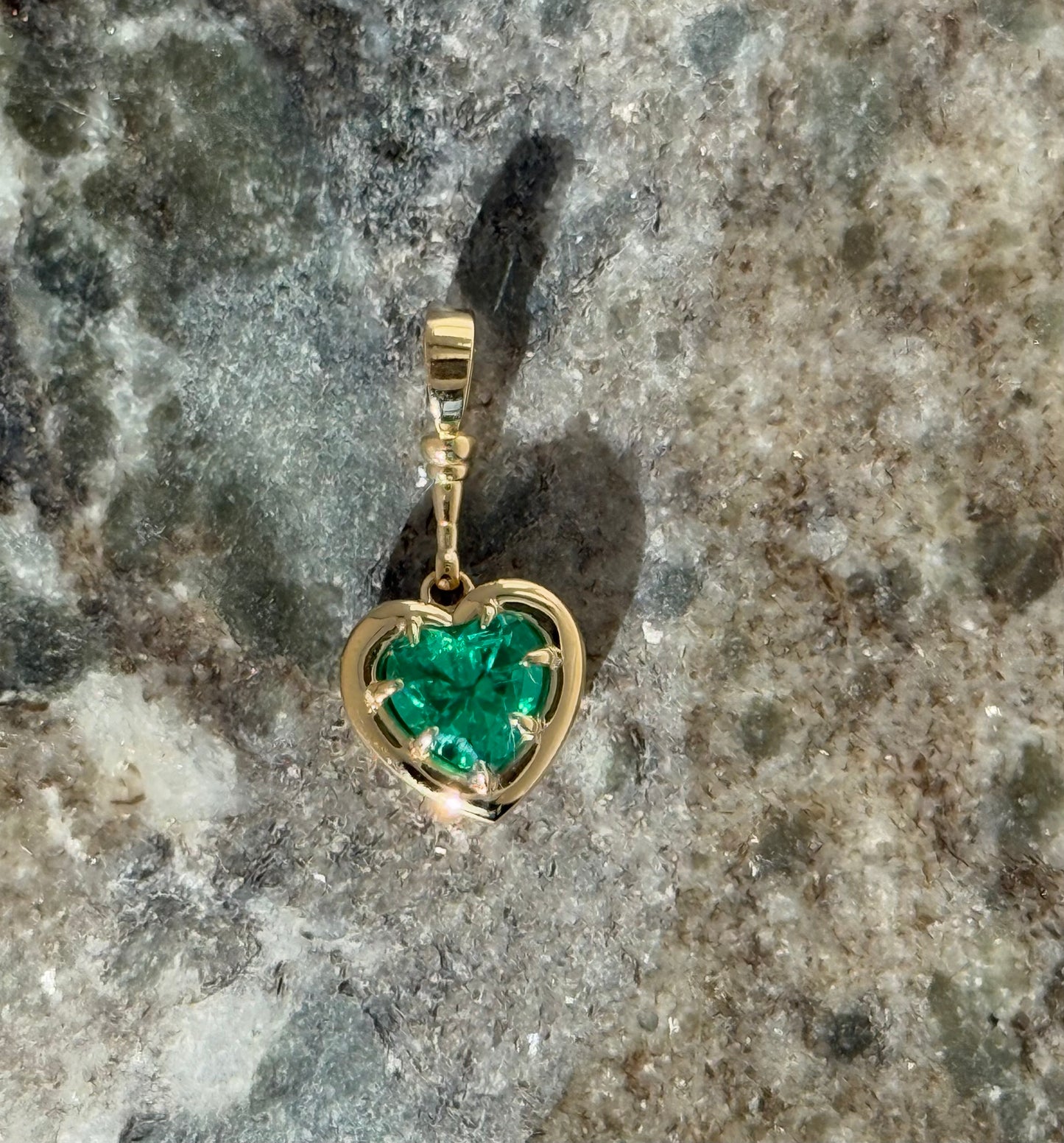 Emerald Glowy Charm