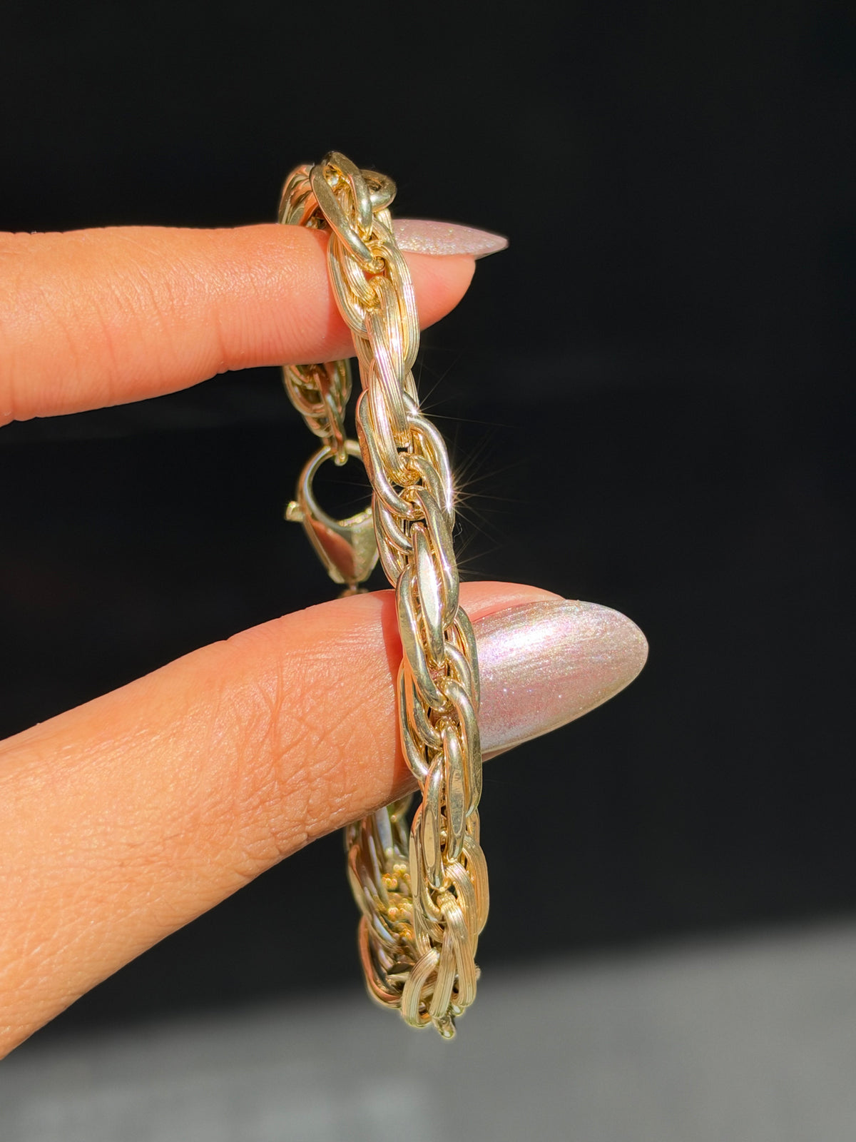 14k Italian Milano Rope bracelet ✨