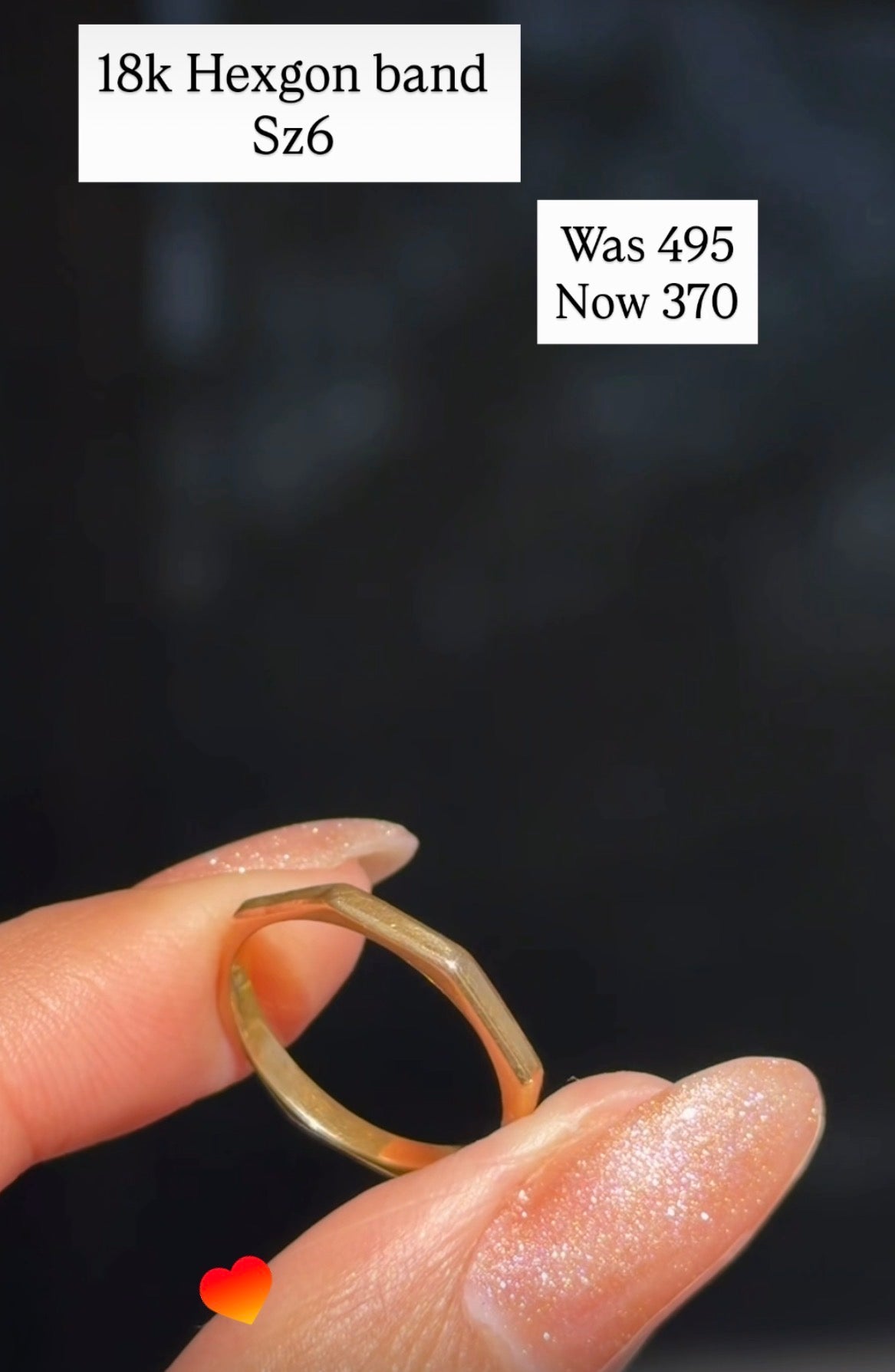 Bundle for Maria 14k beaded bracelet & 18k hexagon ring