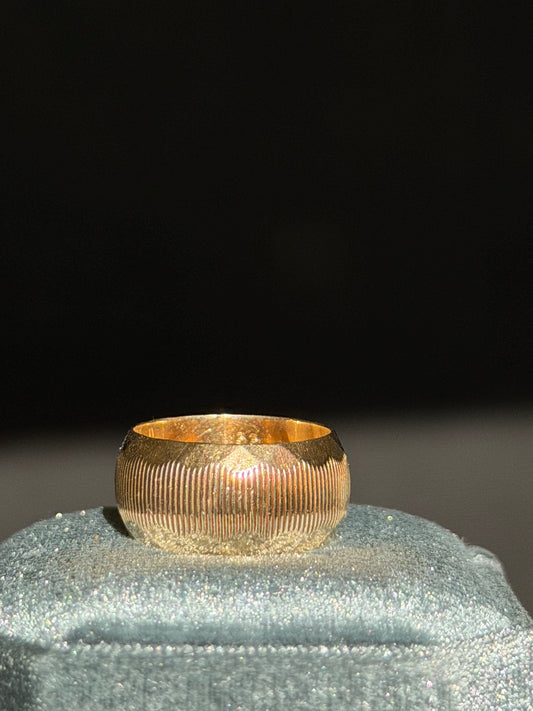 Vintage 14k wide cigar band
