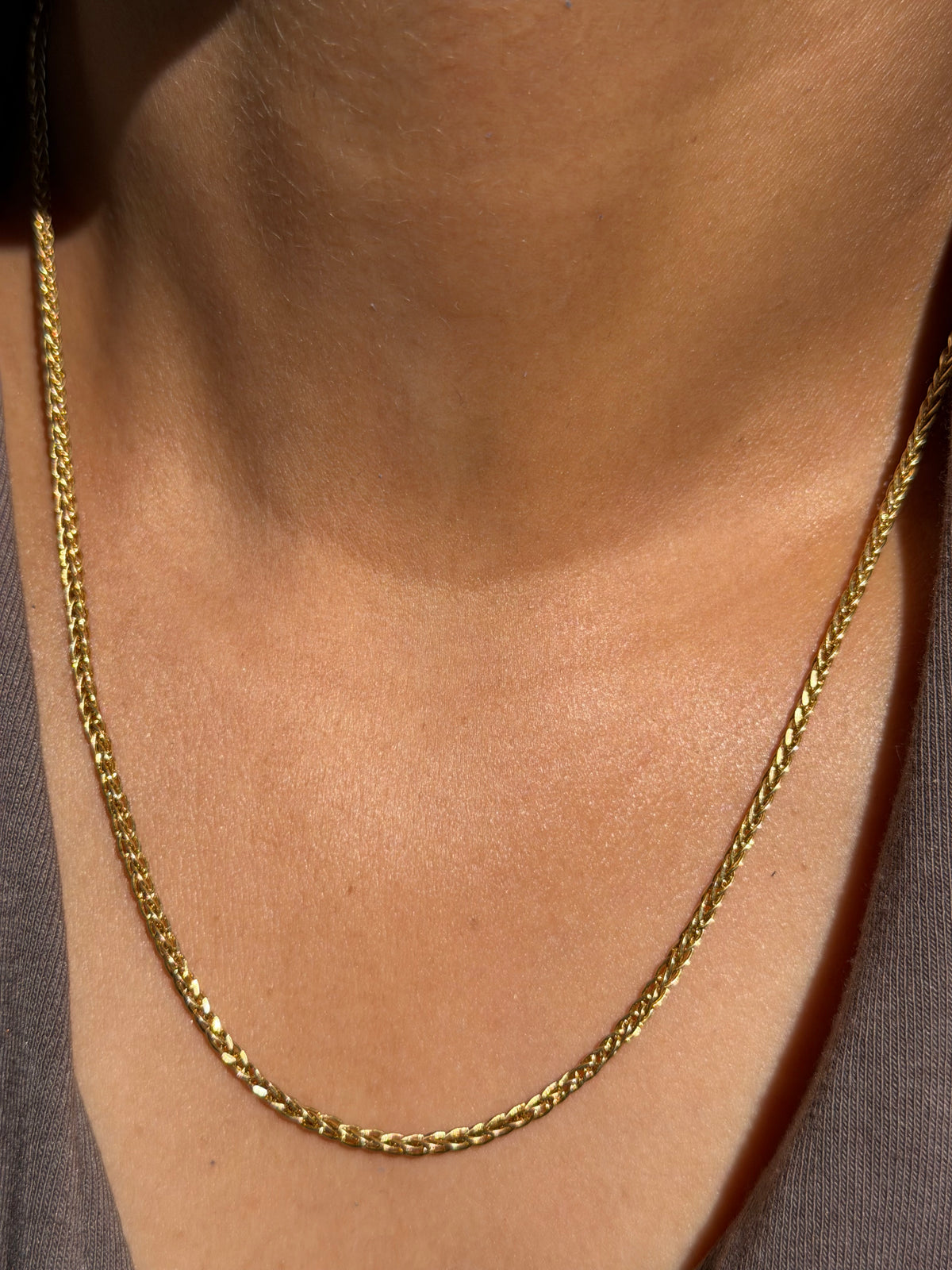 18k foxtail chain