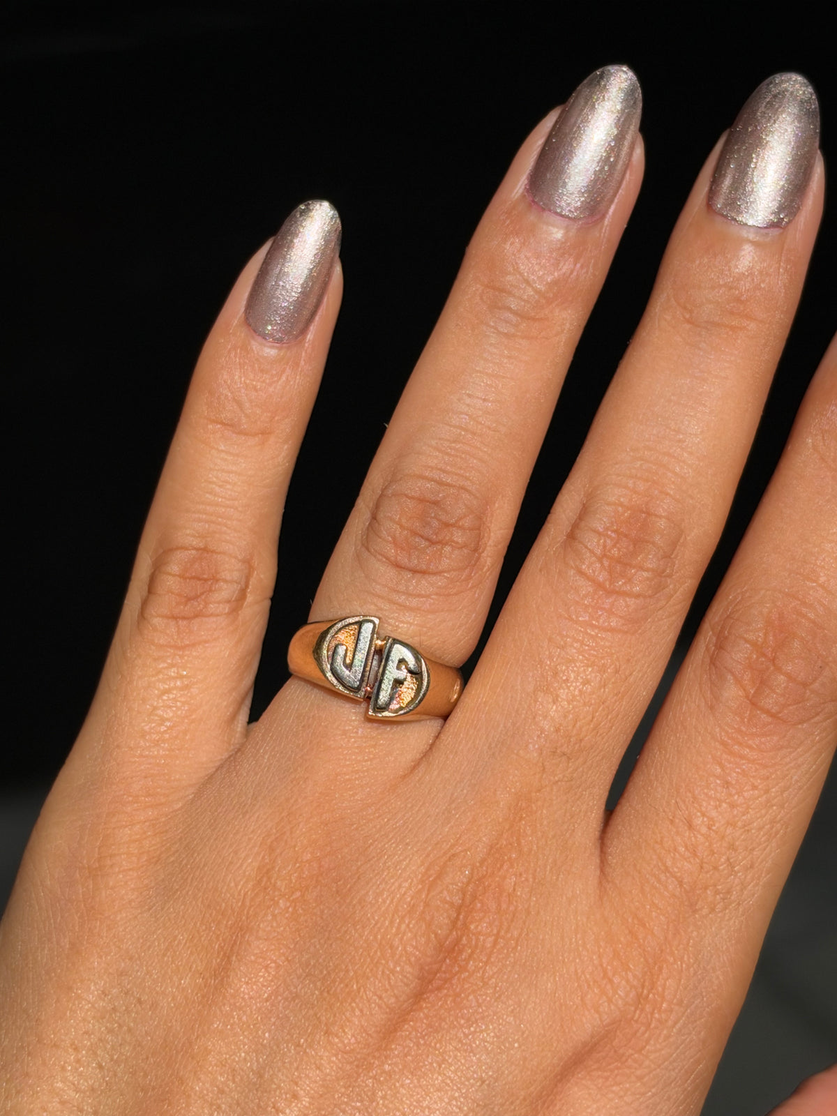 14k J-F vintage signet ring