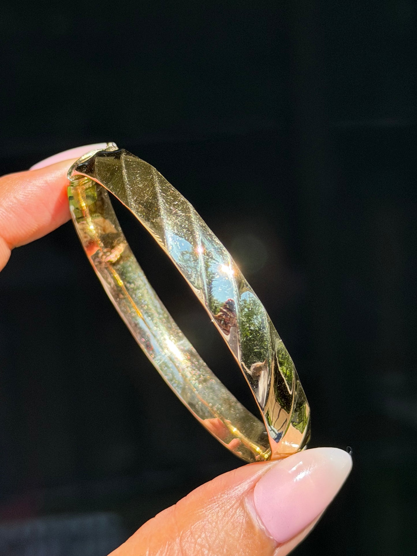 14k Italian hinged bracelet by Milor