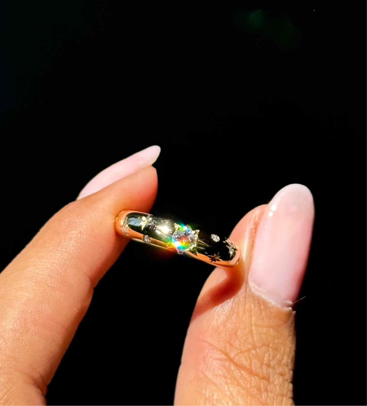 14k Star Dust Band