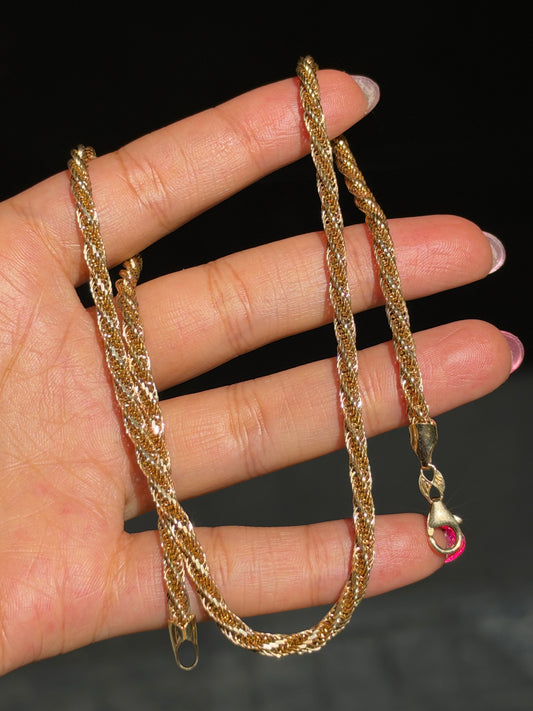 14k Mesh twisted chain