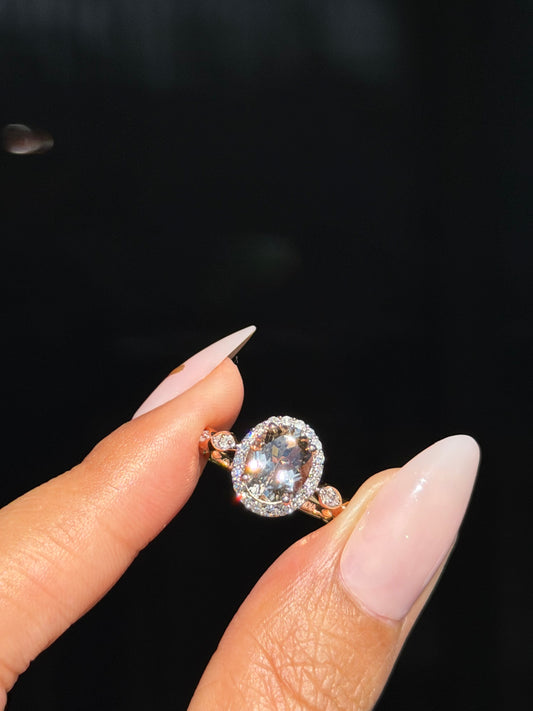 14k Rose gold Morganite ring by Effy