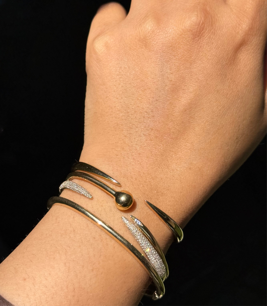 14k Claw Cuff bracelet