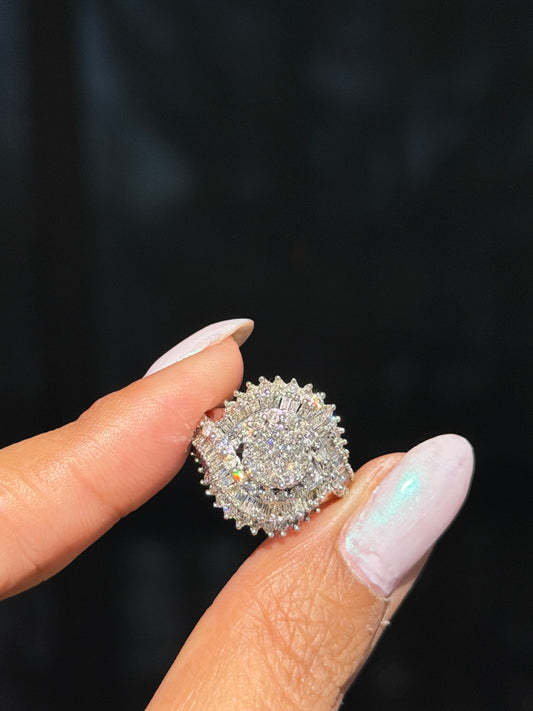 10k white gold 2ct diamond ring