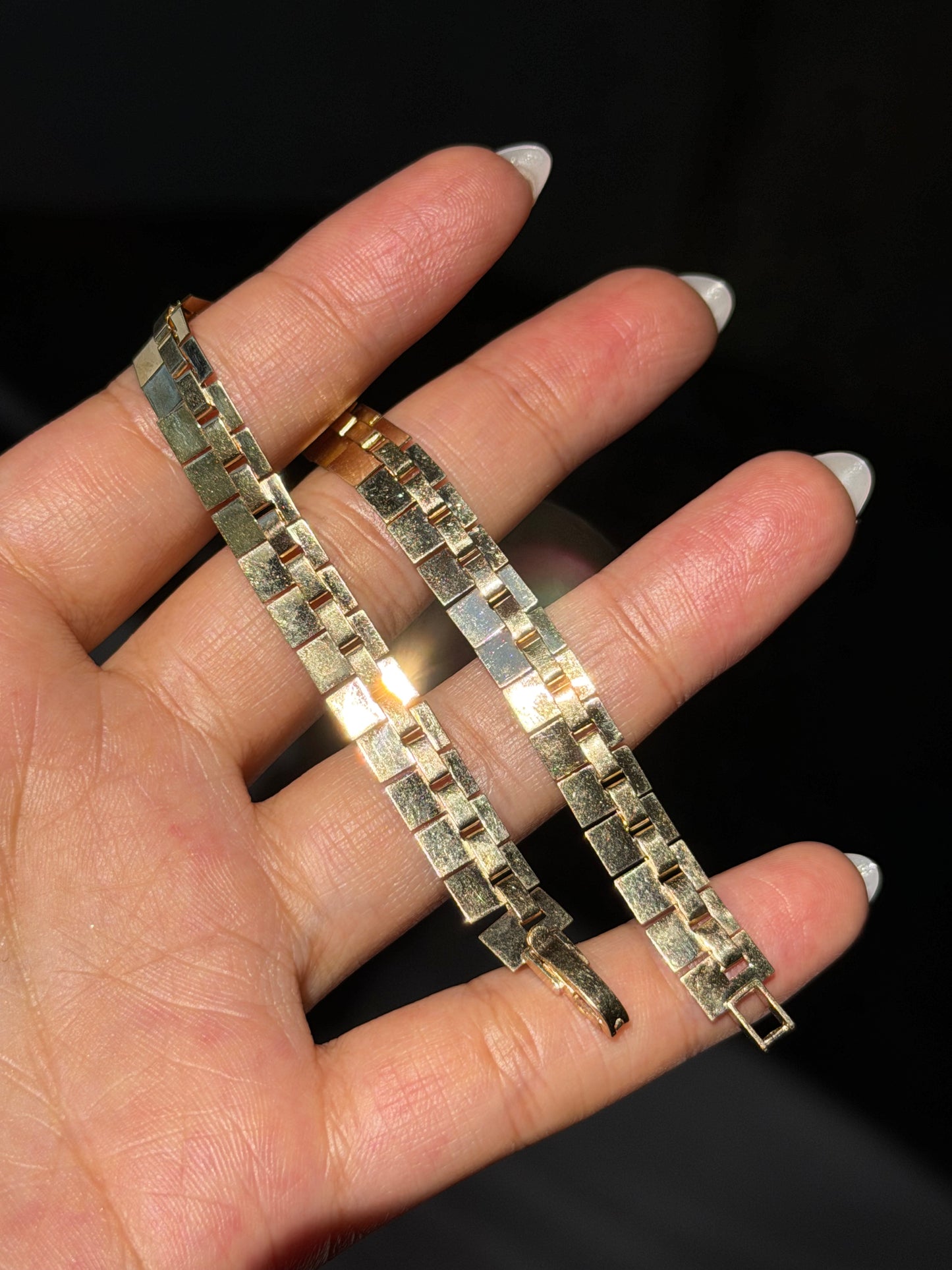 14k fringe cleopatra style bracelet