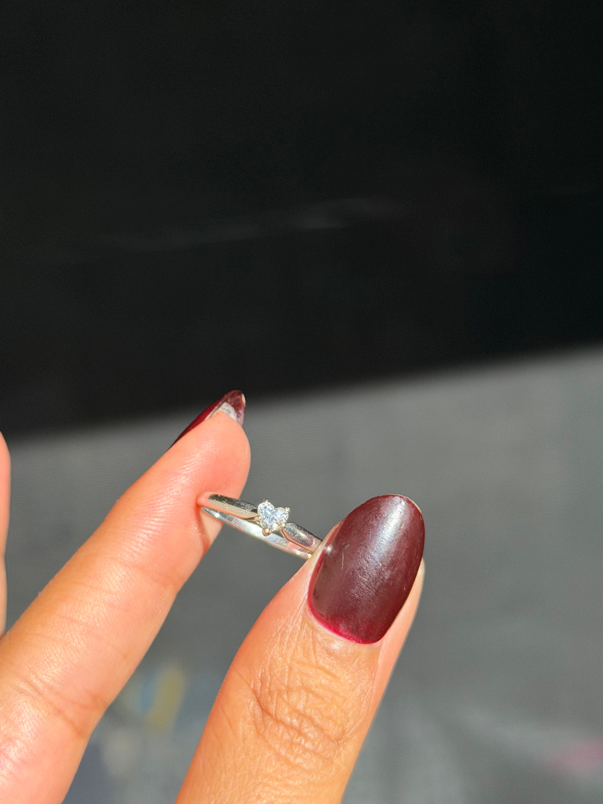 14k 0.20ct Solitaire heart diamond
Ring