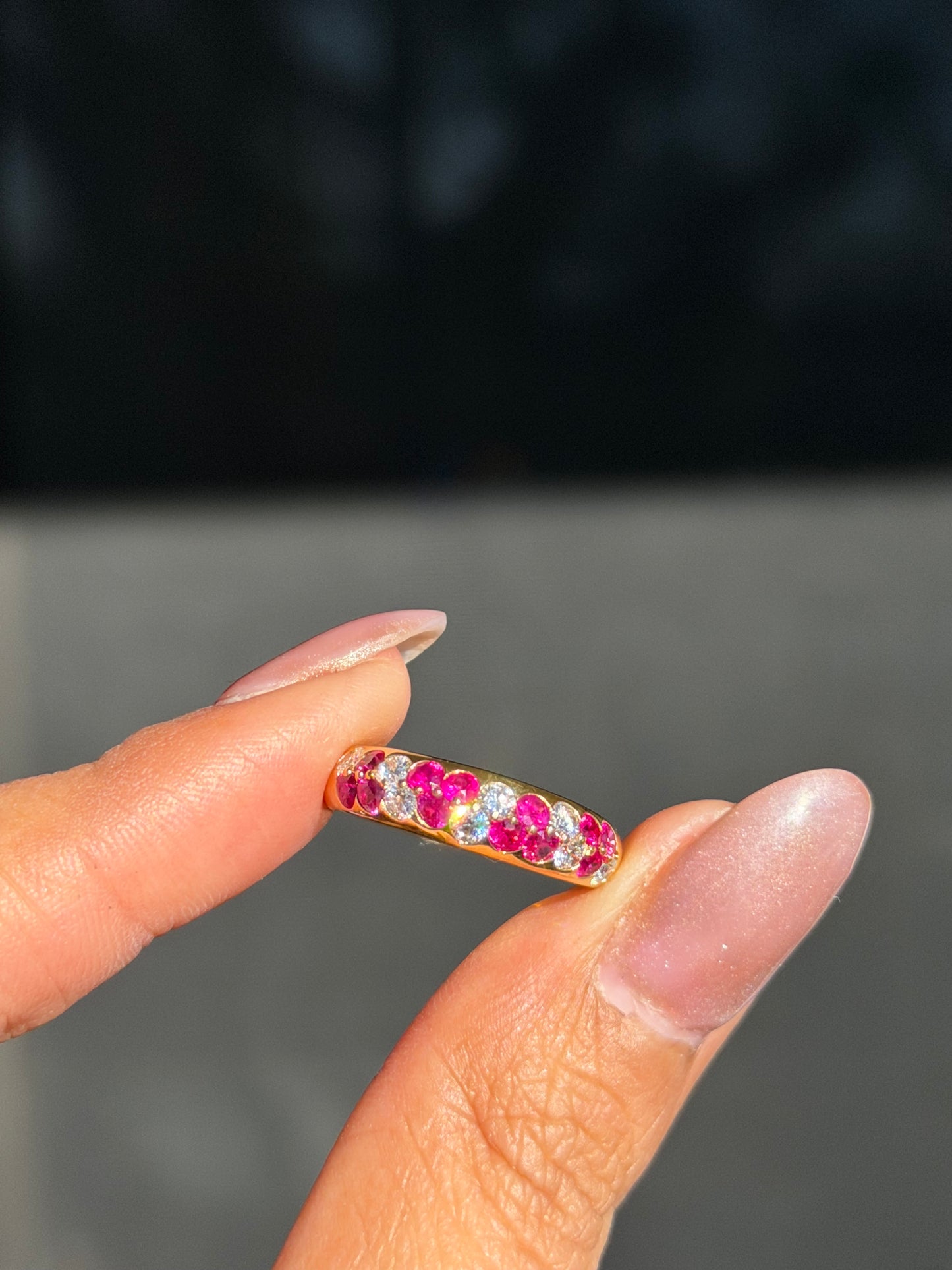 18k rubies and diamonds ring