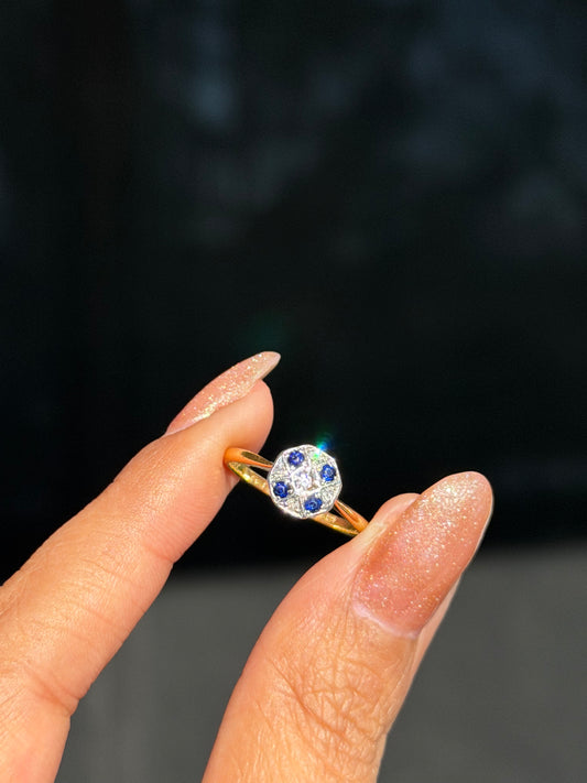 18k vintage / antique British hallmarks