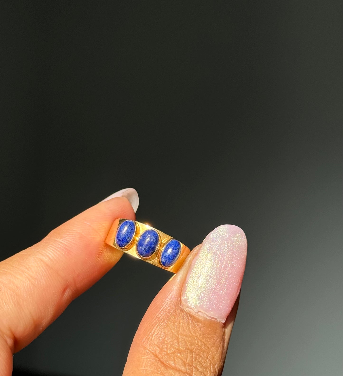 18k Lapis Ring