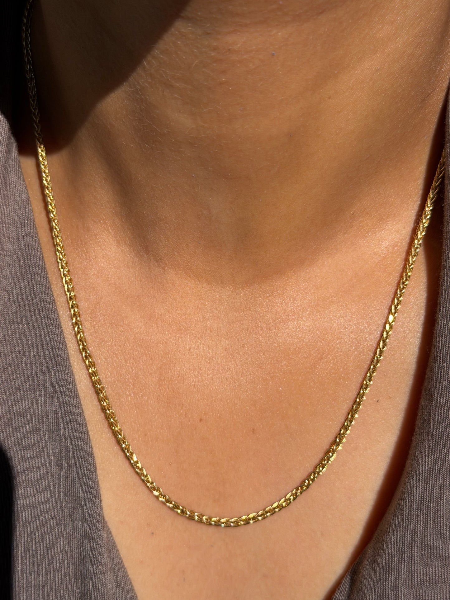 18k foxtail chain