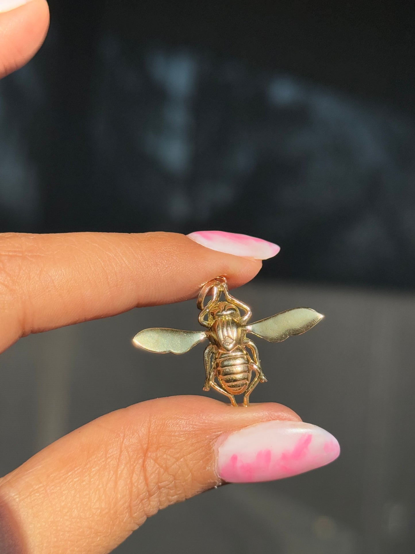 Vintage 14k Yellow gold Bee Charm