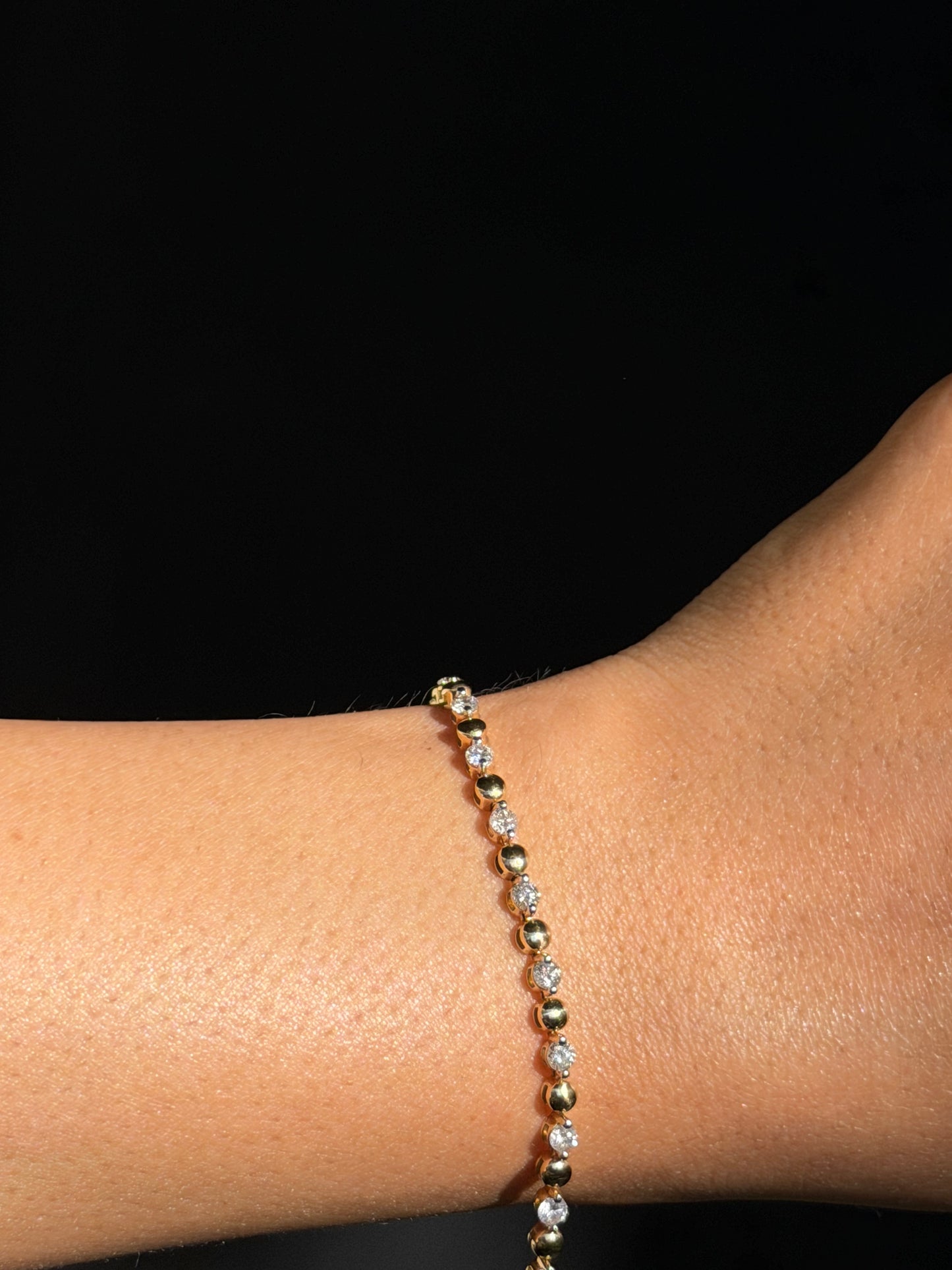 14k 1.50ct Diamond tennis bracelet