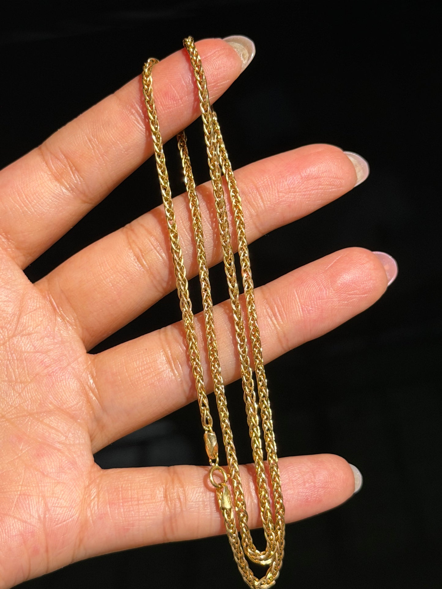 18k foxtail chain