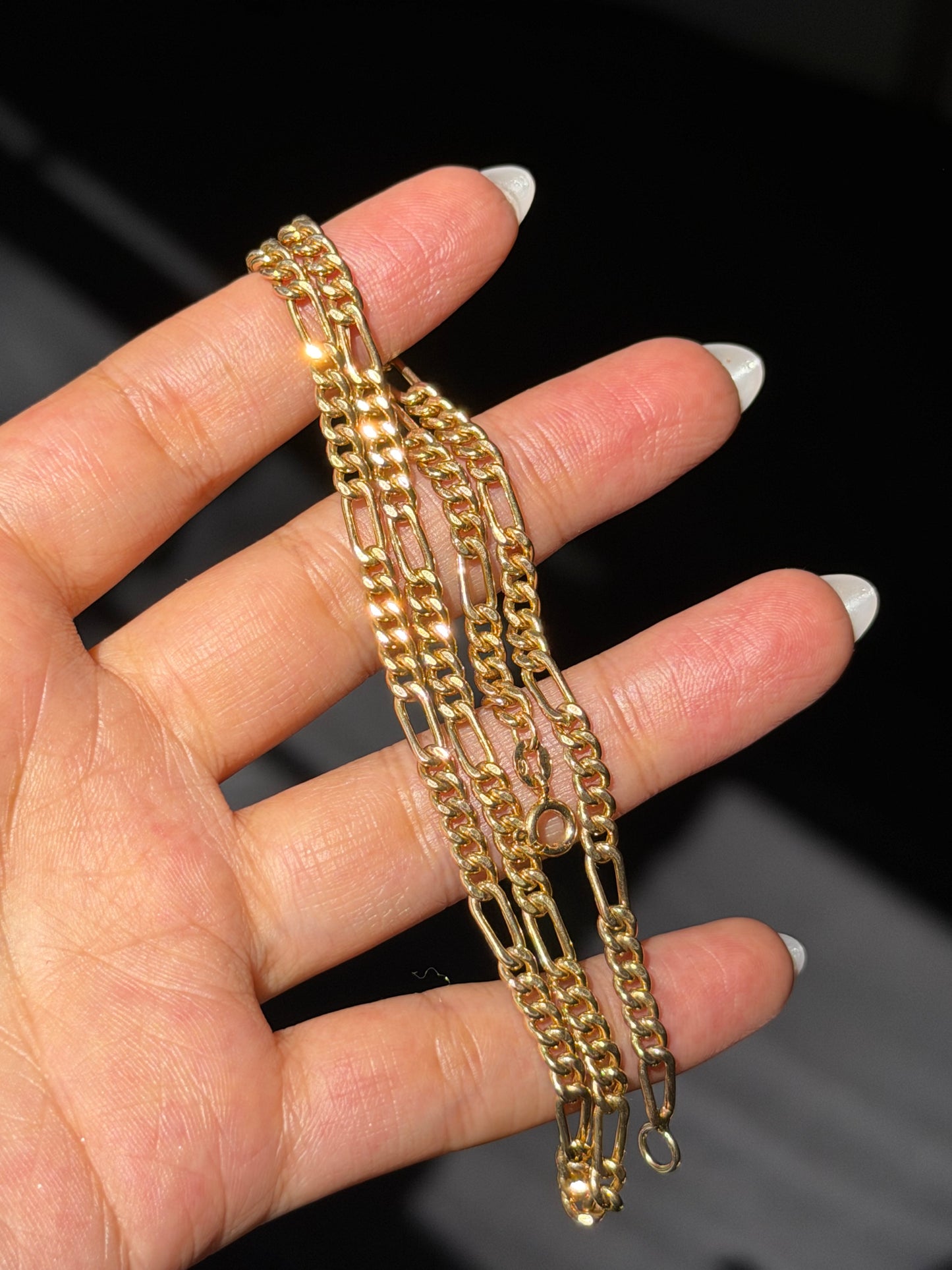 14k Italian Curb / Figaro chain