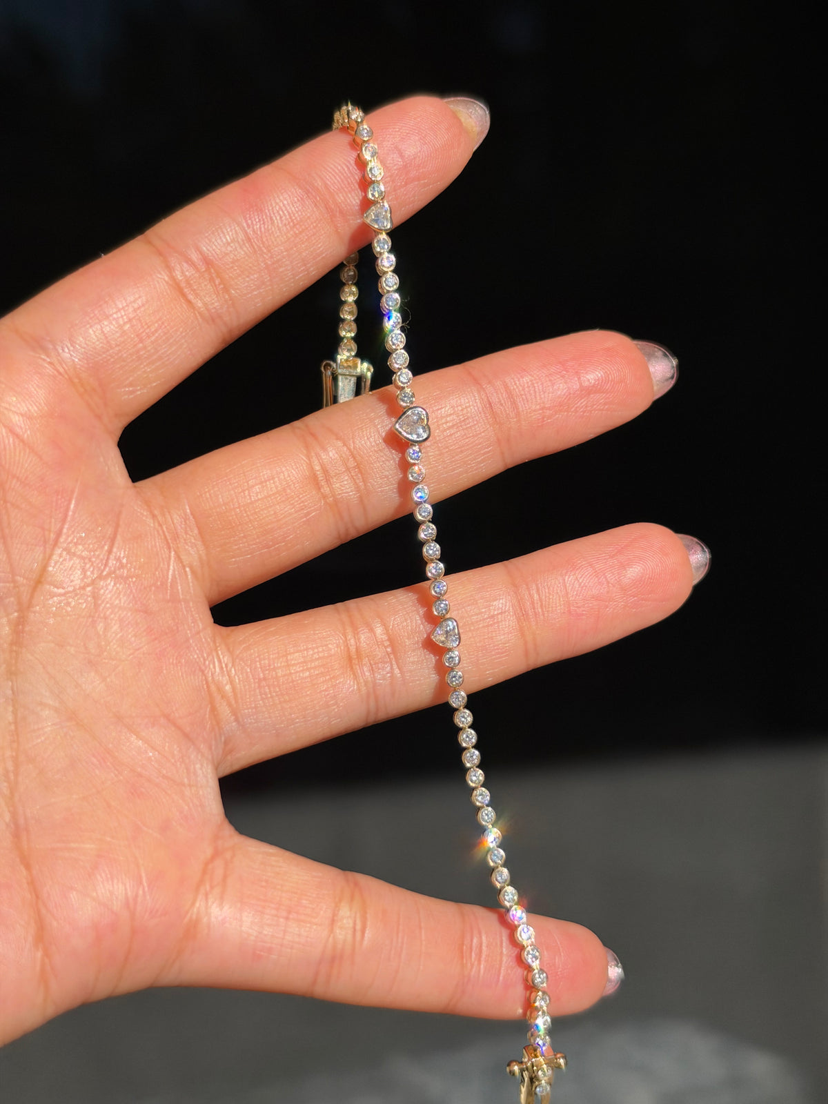 14k 3ct tennis bracelet