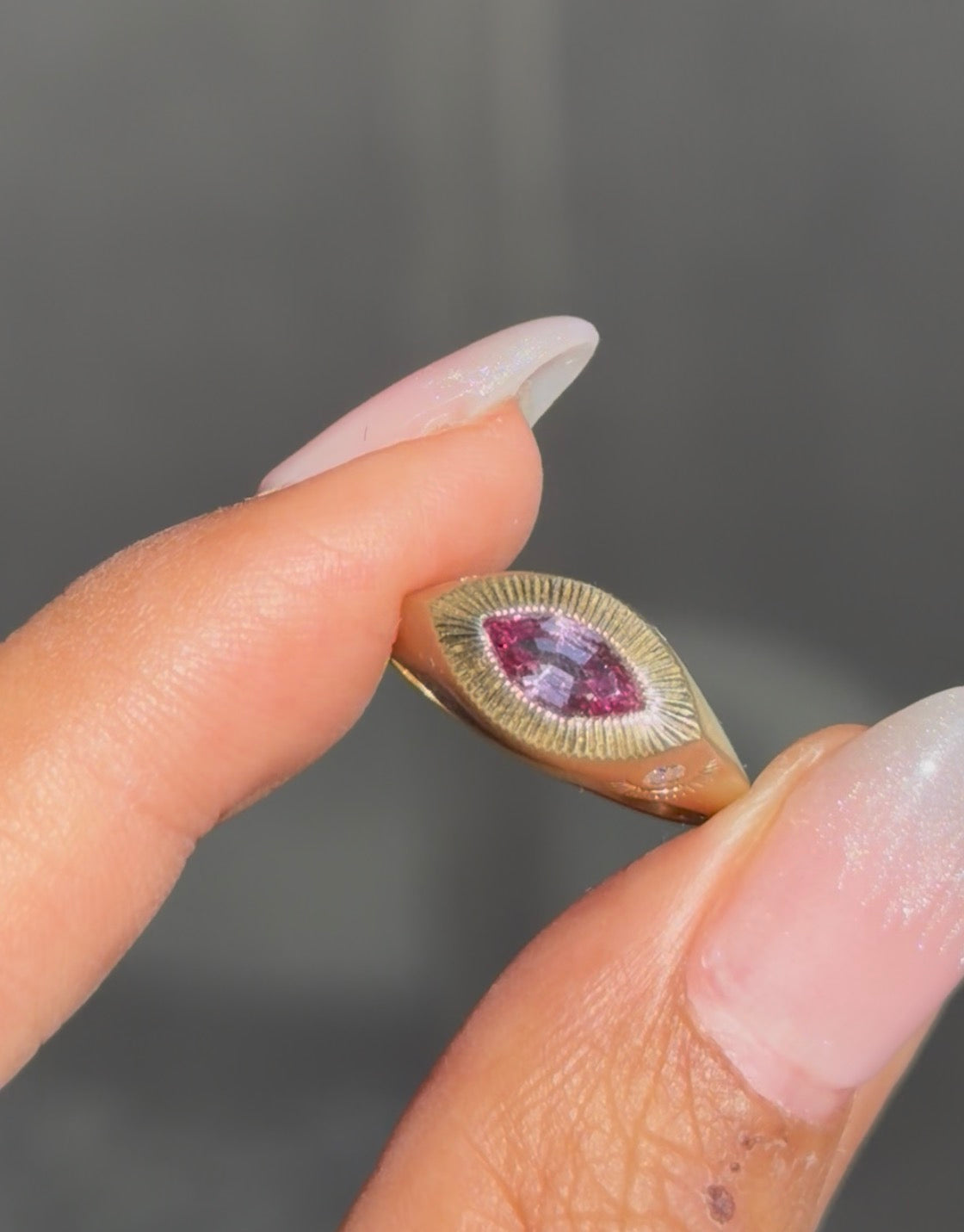 Malaya Garnet Horus Ring